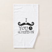 Zwarte snor Humor Bad Handdoek (Handdoek)