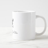 Zwarte Snor Humor Grote Koffiekop (Rechts)