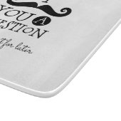 Zwarte snor Humor Snijplank (Hoek)