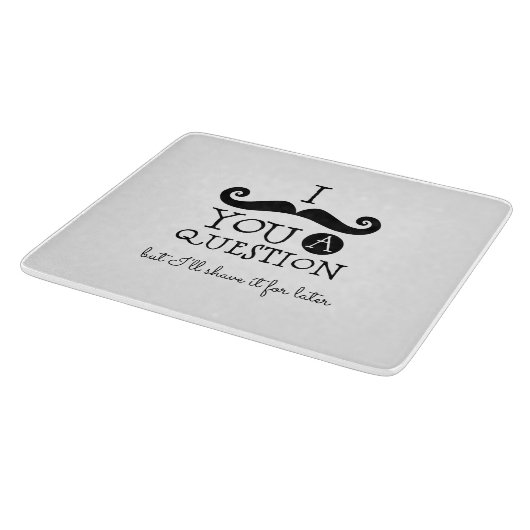 Zwarte snor Humor Snijplank (Hoek)