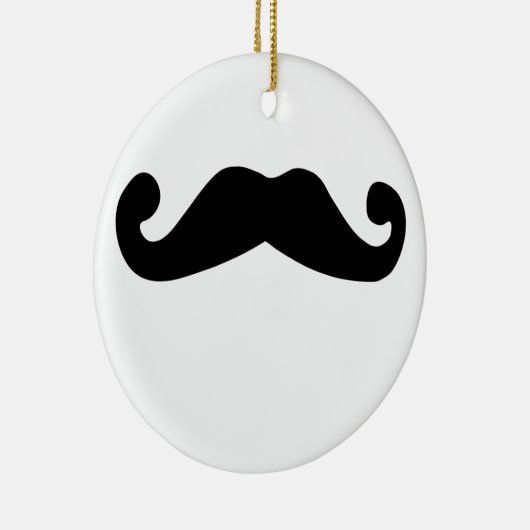 zwarte snor keramisch ornament (Rechts)