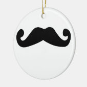 zwarte snor keramisch ornament (Links)