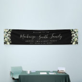 Zwarte Snowberry+Eucalyptusfeestdag Spandoek (Beurs)