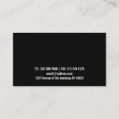 Zwarte sociale media logo visitekaartje afbeelding (Achterkant)