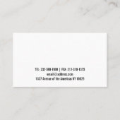 Zwarte sociale mediasymbolen op witte achtergrond visitekaartje (Achterkant)