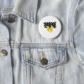 Zwarte Softll Mama Game Day Luipaard Geruite Coque Ronde Button 5,7 Cm (In situ)