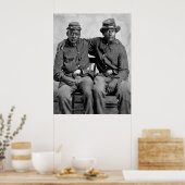 Zwarte soldaten uit de burgeroorlog, jaren 1860 poster (Keuken)