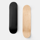 Zwarte, Solid Color Persoonlijk Skateboard (Voorkant)