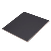 Zwarte, Solid Color Tegeltje (Zijkant)