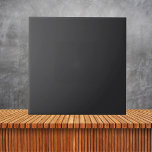 Zwarte, Solid Color Tegeltje<br><div class="desc">Zwart Effen Kleur Keramische tegels</div>