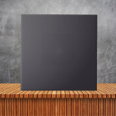 Zwarte, Solid Color Tegeltje