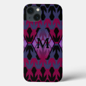 Zwarte Spacecrafts en Arrow-monogram Case-Mate iPhone Case (Achterkant)