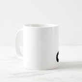 Zwarte spanner koffiemok (Voorkant links)