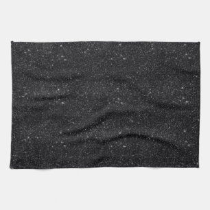 Zwarte Sparkles Theedoek