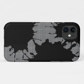 zwarte spatten Case-Mate iPhone case (Achterkant (horizontaal))