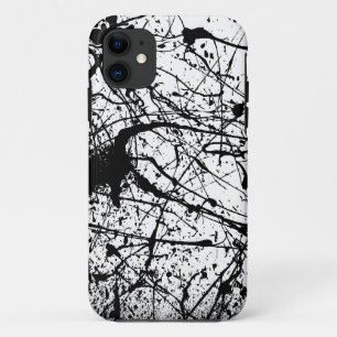 Zwarte Spatten iPhone 5 Barely There Hoesje