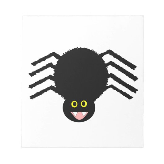 Zwarte Spider Notitieblok (Voorkant)
