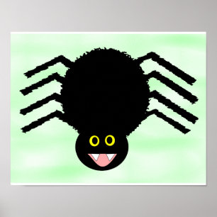 Zwarte Spider Poster