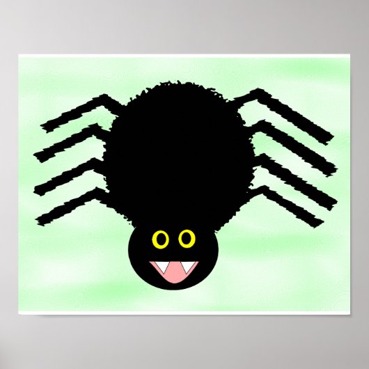 Zwarte Spider Poster (Voorkant)