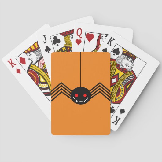 Zwarte Spider-speelkaarten Speelkaarten (Achterkant)