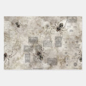 Zwarte spieren op Catalog Newsprint Inpakpapier Vel (Voorkant)