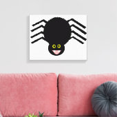 Zwarte Spin Canvasprint Canvas Afdruk (Insitu (Woonkamer))