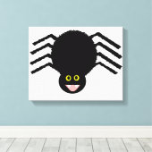 Zwarte Spin Canvasprint Canvas Afdruk (Insitu (Houten vloer))