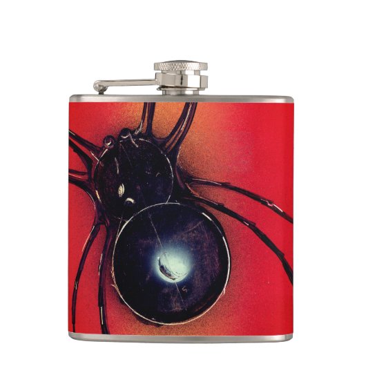 Zwarte spin heupfles (Voorkant)