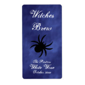 Zwarte spin in het Paarse waslabel Etiket (Voorkant)