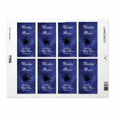 Zwarte spin in het Paarse waslabel Etiket (Full Sheet)