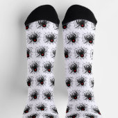 Zwarte Spin in Web Sokken (Top)