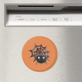 Zwarte Spin op Web Halloween Magneet (Insitu (Vaatwasser))