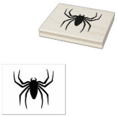 Zwarte spin rubberstempel (Gestempeld)