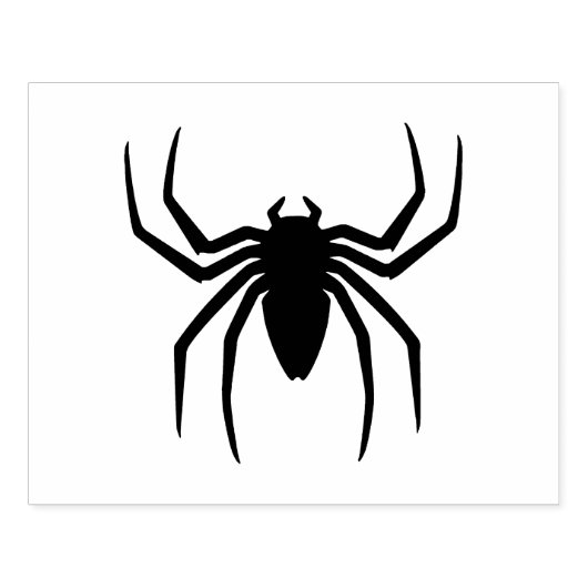 Zwarte spin rubberstempel (Afrduk)