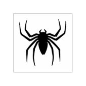 Zwarte spin rubberstempel (Afrduk)