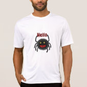 Zwarte spin t-shirt (Voorkant)