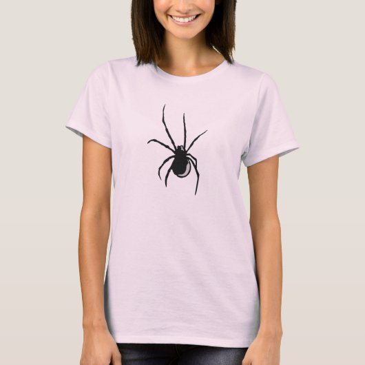 Zwarte spin t-shirt (Voorkant)