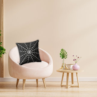Zwarte spin web Halloween feest decor Kussen
