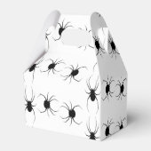 Zwarte spinnen op wit bedankdoosjes (Achterkant)