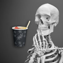 Zwarte spinnenwebben Halloween Papieren Bekers