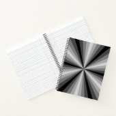 Zwarte Spiraal Notebook Optische Illusie Notitieboek (Binnen)