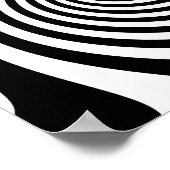 Zwarte spiraal poster (Hoek)