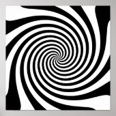 Zwarte spiraal poster (Voorkant)