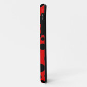 Zwarte spiraalvormige Stippen - Personeel uw eigen Case-Mate iPhone Case (Achterkant/links)