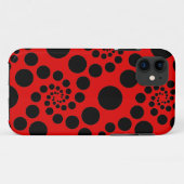 Zwarte spiraalvormige Stippen - Personeel uw eigen Case-Mate iPhone Case (Achterkant (horizontaal))