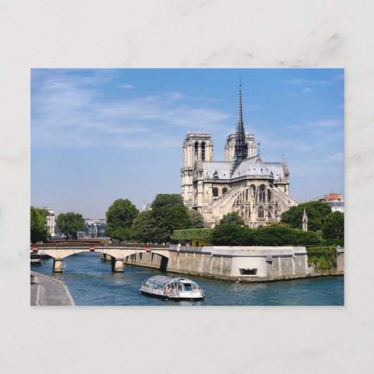 Zwarte spire uit de Seine Notre Dame de Paris Briefkaart (Voorkant)
