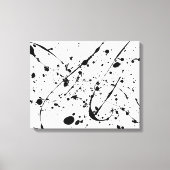 zwarte splaatstverpakte canvasafdruk canvas afdruk (Voorkant)