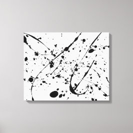 zwarte splaatstverpakte canvasafdruk canvas afdruk