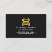 Zwarte Sportkoplampen automatische details  Visitekaartje (Achterkant)