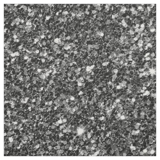 Zwarte sprankelende glitter stof (Swatch)